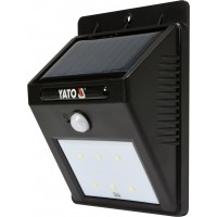 Светильник уличный, солнечный, аккумулятор – 3,7 В, 900мАч с датчиком движения-3м YATO YT-81 856