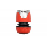 Муфта швидкознімна з водо-стопом для водяного шланга 1/2', YATO YT-99803