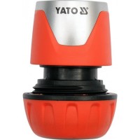 Муфта швидкознімна з водо-стопом для водяного шланга 1/2', YATO YT-99804