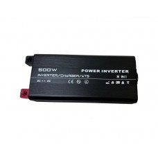 Інвертор із чистою синусоїдою 12V у 220V RSC500P 500W (макс.1000W) із зарядкою 10А + функція ATS + USB