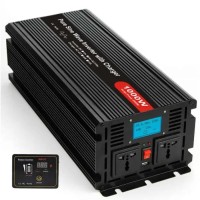 Инвертор с чистой синусоидой 12V в 220V ProFix-1000W (макс.2000W) с зарядкой + UPS, LCD дисплей