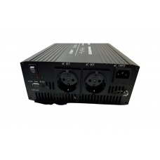 Фото - Инвертор 12V в 220V KSC1000M 1000W (макс.2000W) с зарядкой 10А + функция ATS + USB