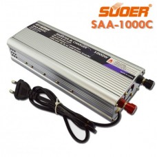 Инвертор 12V в 220V Suoer SAA-1000C с зарядкой 10А + USB