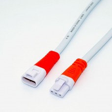 Разъёмы пыленепроницаемые IP60 3pin, с кабелем, белые, Tcom