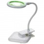 Фото №1 - Лупа-лампа 47508 ZD-127 настольная+прищепка, LED подсв. (10W), 3D+12D, Ø100мм, USB 5V, стекло