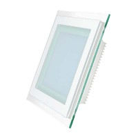 Світлодіодний світильник Glass Rim 6W квадратний White