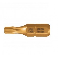 Насадка отверточная USH: UUSG0022395 титановое покрытие, "TORX" T20 x 25 мм, Уп. 10 шт.
