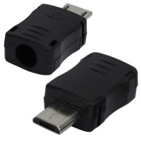 Штекер miсro USB (к Samsung) под шнур, пластик, Tcom