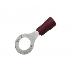 Клемма кольцевая изолированная 6 мм, красная, под провод до 1,5мм² VR1-6 (100шт.)