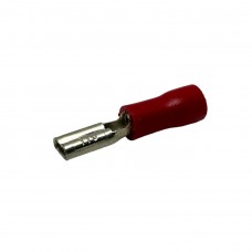 Клемма ножевая, гнездо 2.8 мм, красная, частично изолированная, под провод сечением до 1,25мм² VD1-2.8F (100шт.)