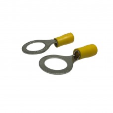 Клемма кольцевая 12 мм, жёлтая, под провод от 4 до 6мм²  VR5-12 (100шт.)