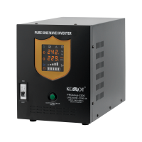 Инвертор KEMOT PROsinus-2200 с чистой синусоидой и функцией зарядки 12V 230V 2200VA/1600W Черный