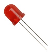 Светодиод 12V D = 10 мм суперяркий красный