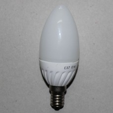 Лампочка светодиодная LED Star, 220В, 5Вт, Е14, 6500K, холодный свет, Ø 37 мм