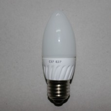 Лампочка светодиодная LED Star, 220В, 5Вт, Е27, 6500K, холодный свет, Ø 37 мм