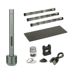 Фото - Аккумуляторная отвёртка Wowstick 1F+ c LED подсветкой (56 бит, подставка, магнитный коврик 215x85 мм, медитор, присоска, магнитайзер)