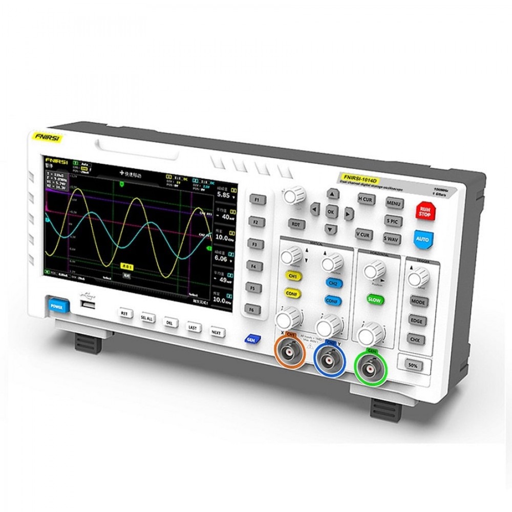 Цифровий осцилограф FNIRSI 1014D, з вбудованим генератором сигналів