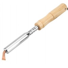 Паяльник HandsKit 100W, угловое медное жало, деревянная ручка
