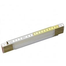 Метр складаний дерев'яний STANLEY, l = 2 м біло-жовтого кольору