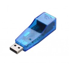Адаптер Ethernet USB 2.0 (шт.USB-гн.8Р8С), прозорий