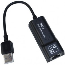 Фото - Адаптер Ethernet USB 2.0 (шт.USB-гн.8Р8С) з кабелем, чорний