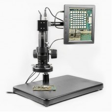 Фото - Видеомикроскоп с монитором BAKU BA-002 (подсветка диодная с регулировкой, фокус 30-156 мм, кратность увеличения 180X, 14мП)