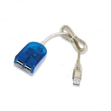 Перехідник USB штекер А-4 гнізда А зі шнуром