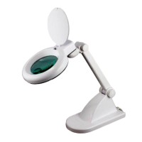 Лупа-лампа настольная 8092 LED подсветка 30 светодиодов. 3D +12D, диам-90мм