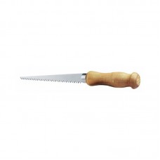 Фото - Ножовка узкая 152мм 6TPI со сверлом для гипсокартона, ручка прямая деревянная 0-15-206 Stanley