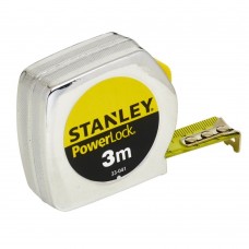 Рулетка STANLEY "Powerlock": L = 3 x 19 мм. стальная лента 0-33-041