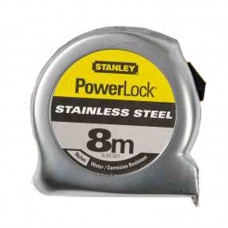 Рулетка 8м х 25мм Powerlock зі стрічкою з нержавіючої сталі 0-33-301 Stanley