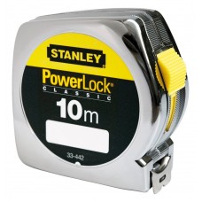 Рулетка STANLEY "Powerlock": L = 10 x 25 мм. сталева стрічка 0-33-442