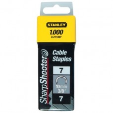 Скоби до степлеру STANLEY для кріплення кабелю тип "S", h = 10 мм, 1000 шт. 1-CT106T