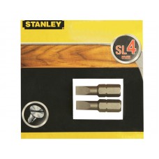 Набор насадок отверточных STANLEY: SL4, L = 25 мм, 2 шт.