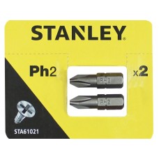 Набор насадок отверточных STANLEY: PH2, L = 25 мм, 2 шт.