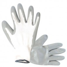 В'язана рукавичка вкрита нітрилом на долоні 10" (сіра) INTERTOOL SP-0112