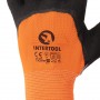 Фото №3 - Перчатка оранжевая синтетическая вязаная, усиленная, покрытая черным вспененным латексом 10" INTERTOOL SP-0117