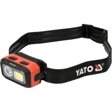 Фото - Налобный фонарь аккумуляторный 500 лм YATO YT-08593