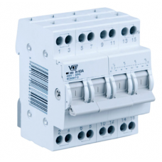 Фото - Установочный переключатель для выбора мощности генератора 4 полюсный VCX SF463, 63А, 400V AC 50Hz,6 kV