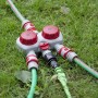 Фото №1 - Таймер подачі води для поливу, 2х канальний, автоматичний з фільтром + 3 адаптери з різьбленням 1/2' INTERTOOL GE-2012