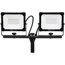 Фото - Прожектори із SMD-діодним випромінюванням. YATO: 2 x 30 Вт, 230 В, 2 x 2850 Lm, на штативі h=0.6-1.22 м