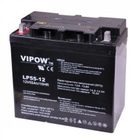 Акумулятор гелевий 12V 55Ah Vipow