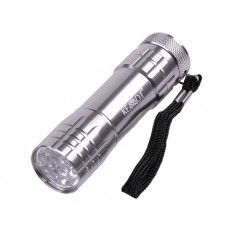 Ліхтарик кишеньковий 9 LED сріблястий Kemot