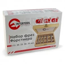 Фото - Набір фрез Форстнера, 5 шт INTERTOOL HT-0074