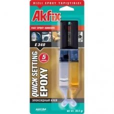 Фото - Эпоксидный клей в шприцах Akfix E340 5 минут 25ml
