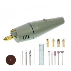 Фото - Бормашина в кейсе Aida A-061 (набор насадок для гравировки, шлифовки, полировки, 12V 1A 20W)