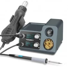 Фото - Паяльна станція 2в1 HandsKit 812A (паяльник Т12+фен), OLED дисплей, 72W, 150-480 ° C, 220V
