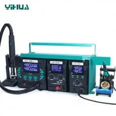 Фото - Паяльна станція 4в1 YIHUA 813 (паяльник+фен+лабораторний блок 15V 5A+підставка під ноутбук)