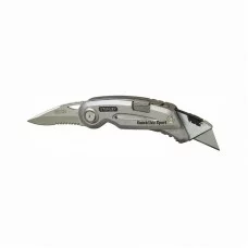 Фото - Ніж 19мм трапеція 120мм 2 леза (висувне + 75мм складне), серія QuickSlide Sport Utility Knife 0-10-813 Stanley